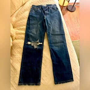 Abercrombie Ultra High Rise Ankle Straight Jeans